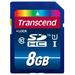 Transcend 8GB SDHC (Class 10) UHS-I 300X paměťová karta, Read: 90MB/s; Write: 25MB/s