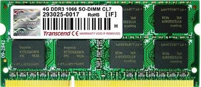 Transcend DDR3 4GB 1066Mhz CL7 SO-DIMM
