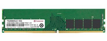 Transcend paměť 16GB DDR4 2666 U-DIMM 1Rx8 2Gx8 CL19 1.2V