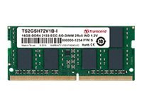 Transcend paměť 16GB Industrial ECC SODIMM DDR4 2400 2Rx8 1Gx8 CL17 1.2V