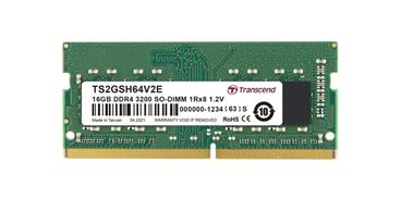 Transcend paměť 16GB SODIMM DDR4 3200 1Rx8 2Gx8 CL22 1.2V
