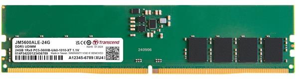 Transcend paměť 24GB JM DDR5 5600 U-DIMM 1Rx8 3Gx8 CL46 1.1V