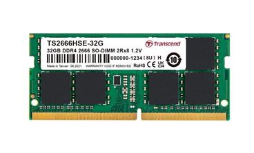 Transcend paměť 32GB SODIMM DDR4 2666 2Rx8 2Gx8 CL19 1.2V