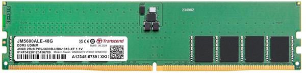 Transcend paměť 48GB JM DDR5 5600 U-DIMM 1Rx8 3Gx8 CL46 1.1V