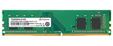 Transcend paměť 8GB DDR4 2666 U-DIMM 1Rx16 1Gx16 CL19 1.2V