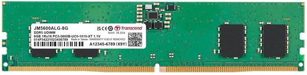 Transcend paměť 8GB JMDDR5 5600 U-DIMM 1Rx16 1Gx16 CL46 1.1V