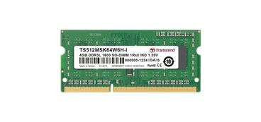 Transcend průmyslová paměť SODIMM DDR3 4GB 1600MHz, 2Rx8, CL11
