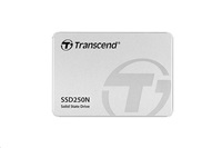 TRANSCEND SSD250N 2TB NAS SSD disk 2.5'' SATA III 6Gb/s, 3D TLC, Aluminium casing, 560MB/s R, 480MB/s W, stříbrný