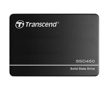 TRANSCEND SSD450K 1TB Industrial SSD disk 2.5" SATA3, 3D TLC, Aluminium case, 550MB/s R, 520 MB/W, černý