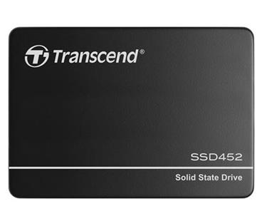 TRANSCEND SSD452K 256GB Industrial (3K P/E) SSD disk 2.5" SATA3, 3D TLC, Aluminium case, 560MB/s R, 520 MB/W, černý