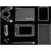 Transcend StoreJet 25CK3 externí rámeček pro 2.5" HDD/SSD, SATA III, USB 3.0, gumové pouzdro, šedý