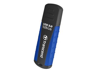 TRANSCEND USB Flash Disk JetFlash®810, 128GB, USB 3.0, Black/Green (voděodolný, nárazuvzdorný) (R/W 90/40 MB/s)