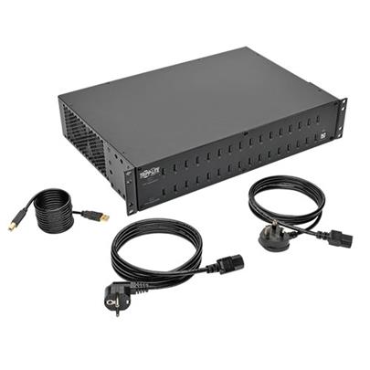 TRIPPLITE 32-Port 2U USB Charging Station ,2,4A per port