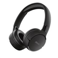 TRUST bezdrátová sluchátka Zena Bluetooth Wireless Headphones, black/černá