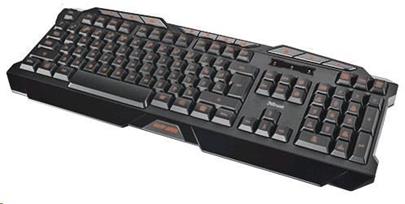 TRUST Klávesnice GXT 280 LED Illuminated Gaming Keyboard CZ/SK, USB, podsvícená