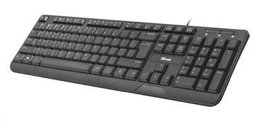 TRUST multimediální klávesnice Ziva Keyboard CZ/SK