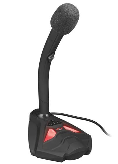Trust REYNO stolní mikrofon / USB / stojan / LED podsvícení / tlačítka pro ovládání