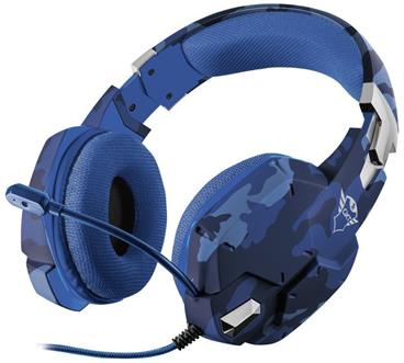 Trust sluchátka s mikrofonem GXT 322B Carus Gaming Headset for PS4 - camo blue