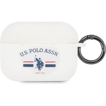 U.S. Polo Horses Flag Silikonové pouzdro pro Airpods Pro bílé