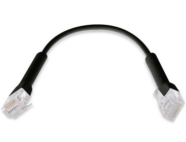 UBNT UniFi Ethernet Patch Kabel - délka 0,22m, Cat6, černý