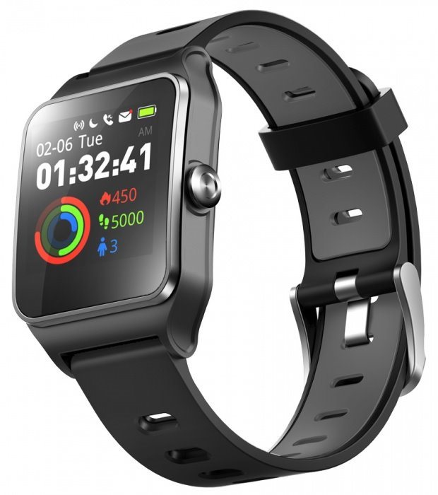 UMAX chytré hodinky U-Band P1 PRO/ 1,3" IPS/ Bluetooth 4.2/ MTK2511/ GPS/ ATM50/ iOS 8.0 +/ Android 4.3 +/ černé
