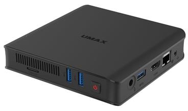 UMAX Mini PC U-Box N41/ N4100/ 4GB/ 64GB/ M.2 SATA 2242 SSD slot/ HDMI/ VGA/ 3x USB 3.0/ BT/ Wi-Fi/ LAN/ W10Pro