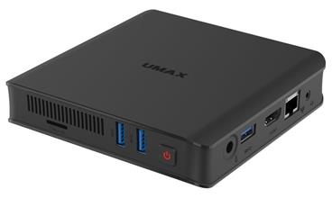 UMAX U-Box N42 Plus Tiché a úsporné kompaktní Mini PC s procesorem Intel, 128GB úložištěm, M.2 SSD slotem a Windows 11 P