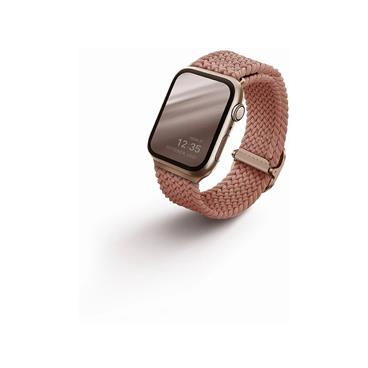 UNIQ Aspen Braided řemínek pro Apple Watch 41/40/38mm růžově zlatý