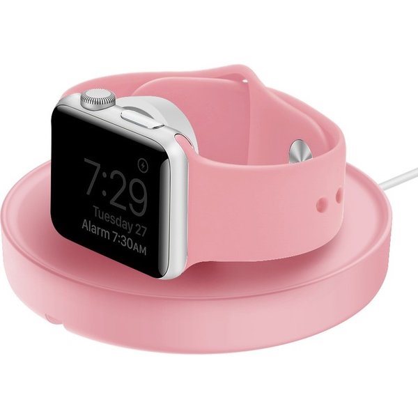 UNIQ Dome nabíjecí dok pro Apple Watch růžový