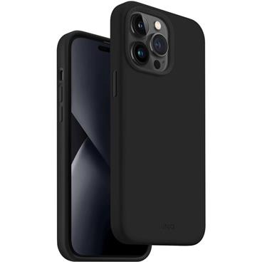 UNIQ Lino silikonový kryt iPhone 14 Pro Max černý