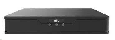 Uniview NVR, 4 kanály, H.265, 1x HDD, 6Mpix (40Mbps/40Mbps), HDMI, VGA Full HD, ONVIF, 2x USB 2.0, audio