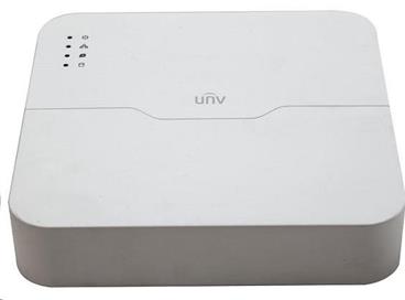 Uniview NVR, 8 kanálů, H.265, 1x HDD (max.8TB), 8xPoE (max.108W), HDMI, 2x USB 2.0, audio, ONVIF