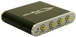USB 2.0 DVR monitorovací systém 4-kanálový