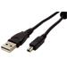 USB 2.0 kabel A - miniUSB MINOLTA 8pin, 1,8m, černý