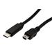 USB 2.0 kabel miniUSB 5pin B(M) - USB C(M), 2m, černý