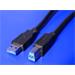 USB 3.0 SuperSpeed kabel USB3.0 A(M) - USB3.0 B(M), 1,8m, černý