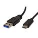 USB 3.1 kabel USB3.0 A(M) - USB C(M), 1m