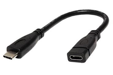 USB 3.1 prodlužovací kabel, USB C(M) - USB C(F), 0,15m