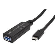 USB 5Gbps (USB 3.0) aktivní prodlužovací kabel USB C(M) - USB3.0 A(F), 5m