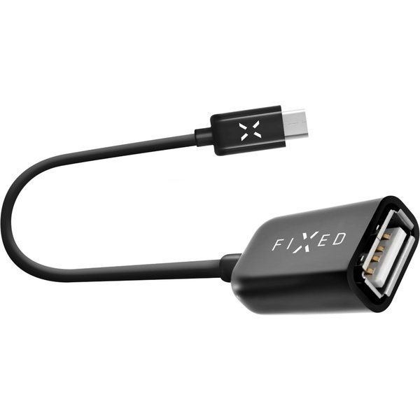 USB-C OTG adaptér FIXED USB 2.0, černý