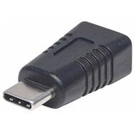 USB-C to USB Micro-B Adapter, Type-C Male to Micro-B Female, USB 3.1 Gen1, Black