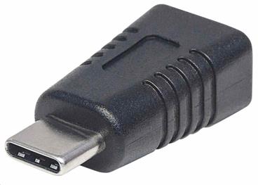 USB-C to USB Micro-B Adapter, Type-C Male to Micro-B Female, USB 3.1 Gen1, Black