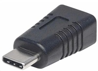 USB-C to USB Mini-B Adapter, USB 2.0, Type-C Male to Mini-B Female, 480 Mbps, Black