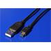 USB kabel 2.0, USB A(M) - microUSB B(M), 0,6m