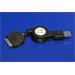 USB kabel pro IPOD/IPHONE, svinovací, černý