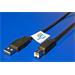 USB plochý kabel A-B, 1.8m