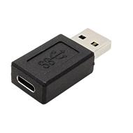 USB redukce USB 3.0 A(M) -> USB C(F), černý