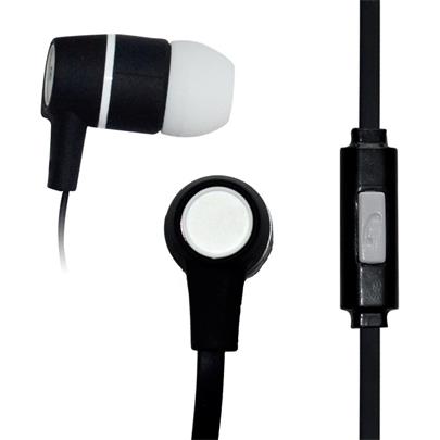 VAKOSS Stereofonní sluchátka s mikrofonem, do uší, silikonová SK-214K černá