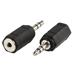 Valueline AC-025 - Stereo Audio adaptér 3.5mm zástrčka - 2.5mm zásuvka, černá