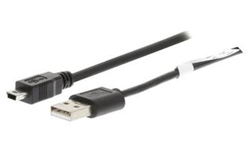 VALUELINE kabel USB 2.0/ zástrčka A - 5pinová zástrčka mini USB/ černý/ bulk/ 1m
